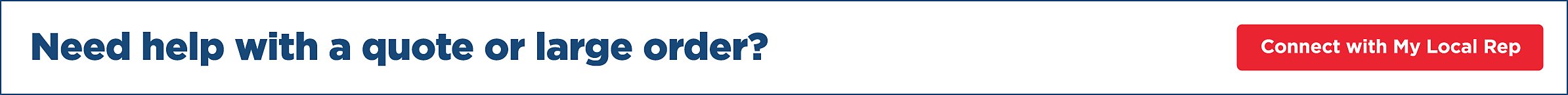 Need help with a quote or large order? Click to connect with your local Lakeshore representative.