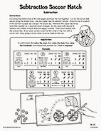Subtraction Soccer Match