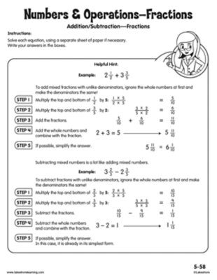Numbers & Operations-Fractions