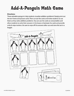 Add-A-Penguin Math Game