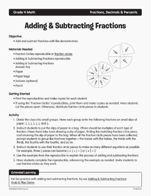 Adding & Subtracting Fractions
