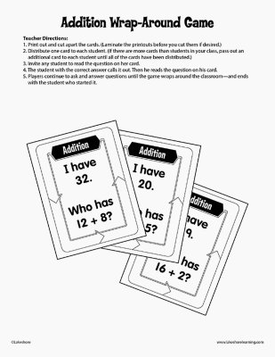 Addition Wrap-Around Game