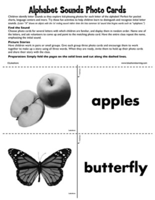 Alphabet Sounds Photo Cards