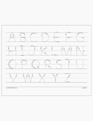 Alphabet &amp; Number Practice Sheets