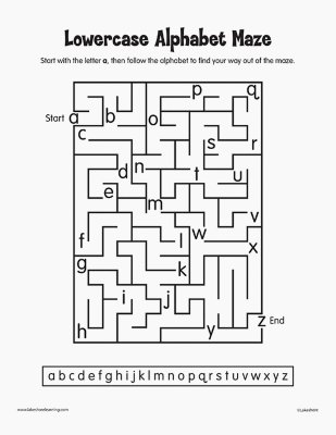 Alphabet Mazes
