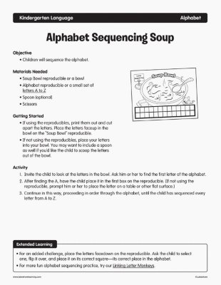 Alphabet Sequencing Soup