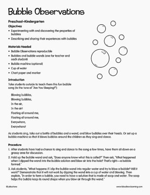 Bubble Observations