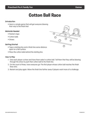 Cotton Ball Race