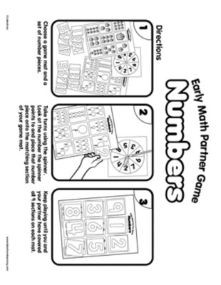 Early Math Partner Game