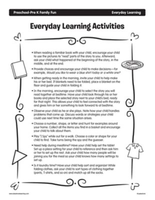 Everyday Learning Activities 