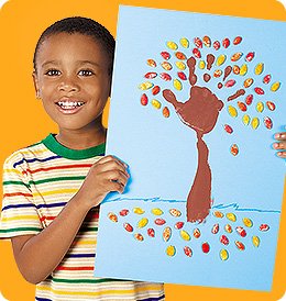 Fall Handprint Trees