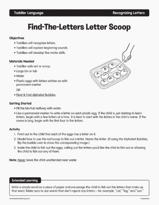 Find-The-Letters Letter Scoop