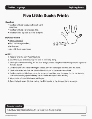 Five Little Ducks Prints
