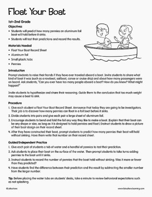 Float Your Boat