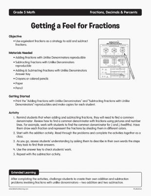 Getting a Feel for Fractions