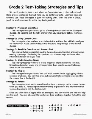 Reading Comp. Practice Test &ndash; Gr. 2
