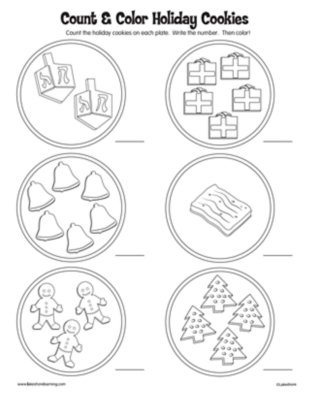 Count &amp; Color Holiday Cookies