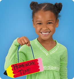 &ldquo;Homework Time&rdquo; Door Sign