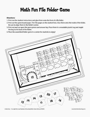 Math Fun File Folder Game