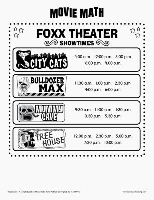 Movie Math Activities