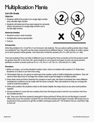 Multiplication Mania