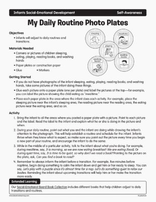 My Daily Routine Photo Plates