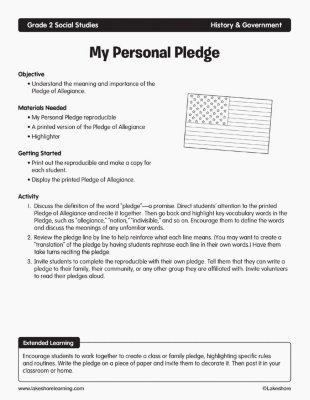 My Personal Pledge
