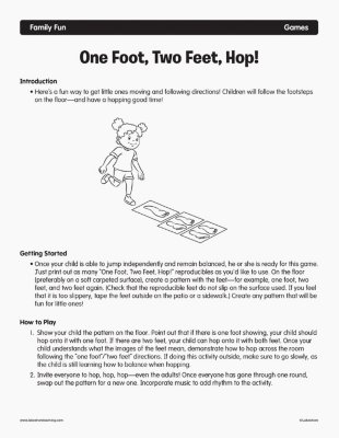 One Foot, Two Feet, Hop!