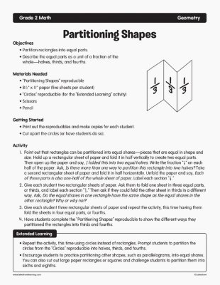 Partitioning Shapes