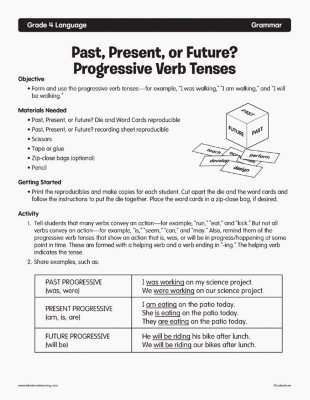 Past, Present, or Future? Progressive Verb Tenses