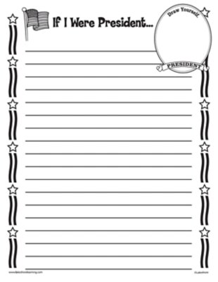 &ldquo;If I Were President&hellip;&rdquo; Writing Activity