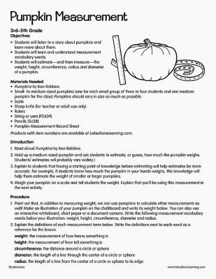 Pumpkin Measurement