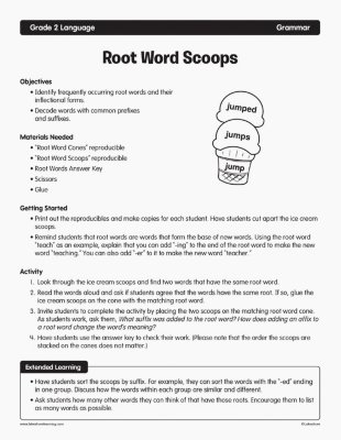 Root Word Scoops
