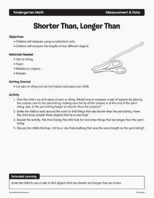 Shorter Than, Longer Than
