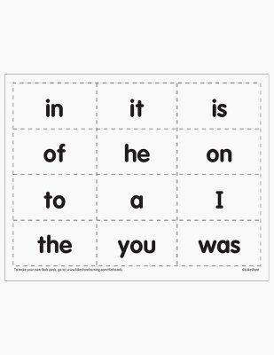 Sight-Word Flash Cards