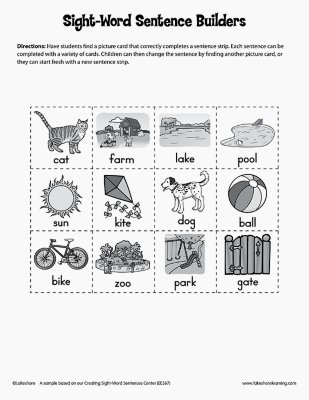 Sight-Word Sentence Builders