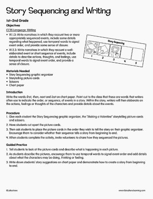 Story Sequencing and Writing