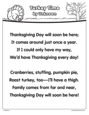 Turkey Time Poem