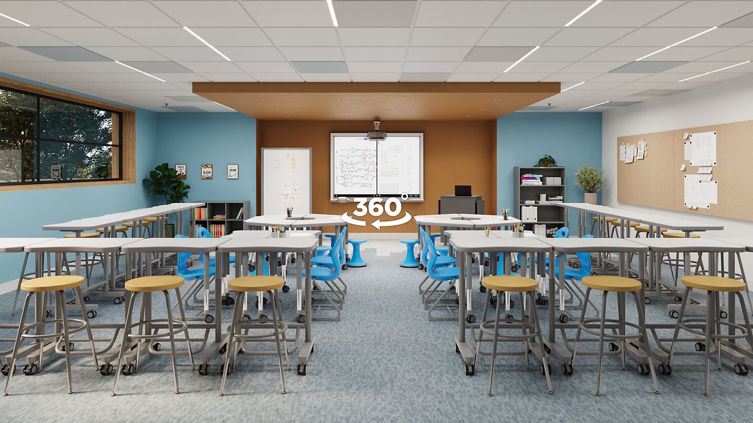 Virtual Furniture Showroom | Learning Space Tours | Lakeshore® Furniture, image size:1500x844