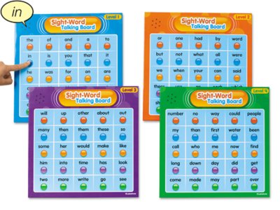 First 100 Sight-Words Talking Boards at Lakeshore Learning