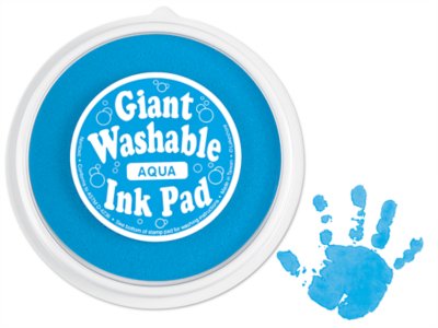 Giant Washable Color Ink Pad - Aqua