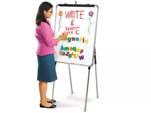 Magnetic Write&nbsp;& Wipe Adjustable Easel