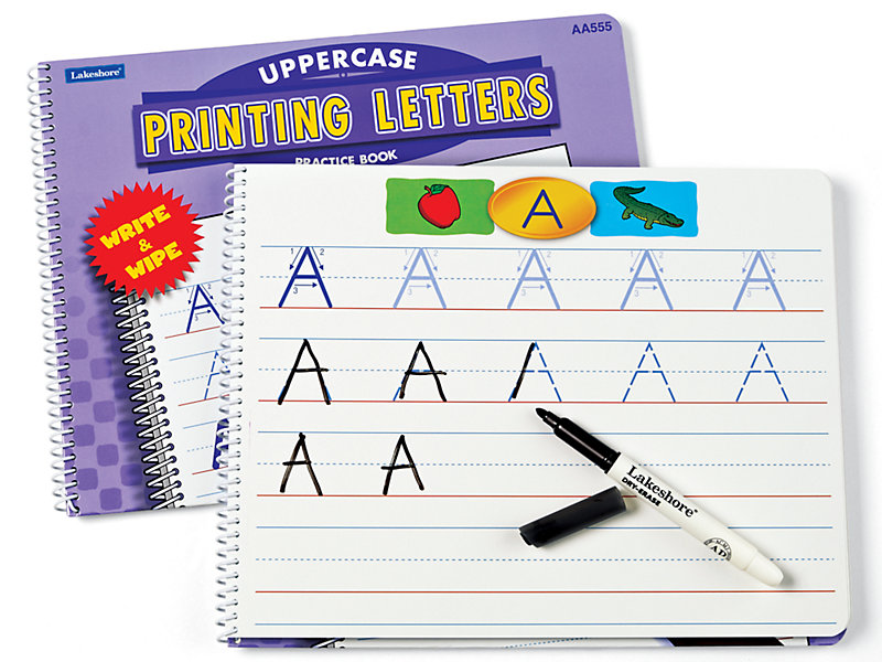 Lakeshore Printing Letters Practice Book - Uppercase