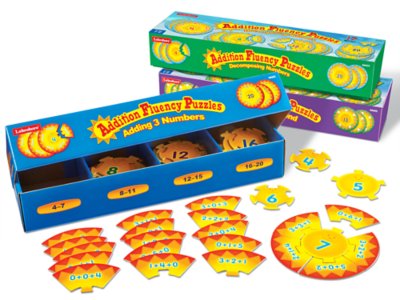 Addition Fluency Puzzles - Complete Set at Lakeshore Learning
