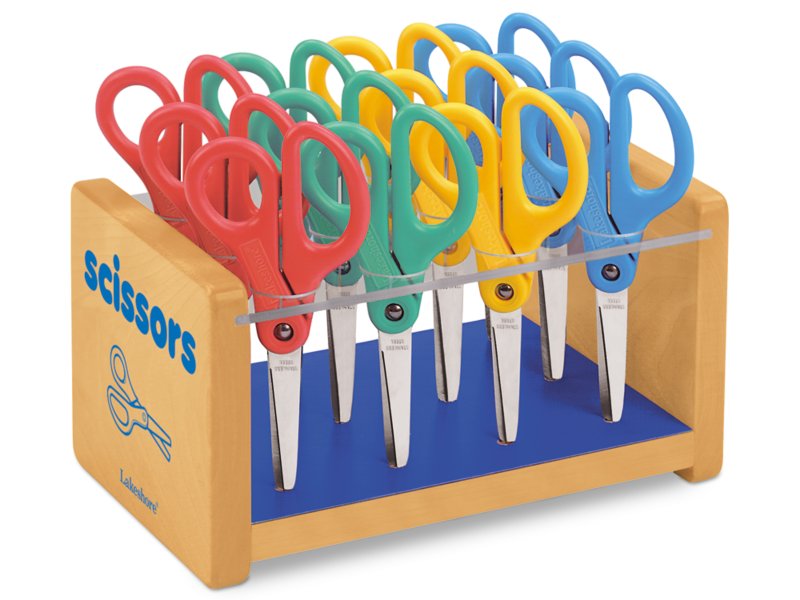 Plastic Handle Kindergarten Scissors - Pack of 10