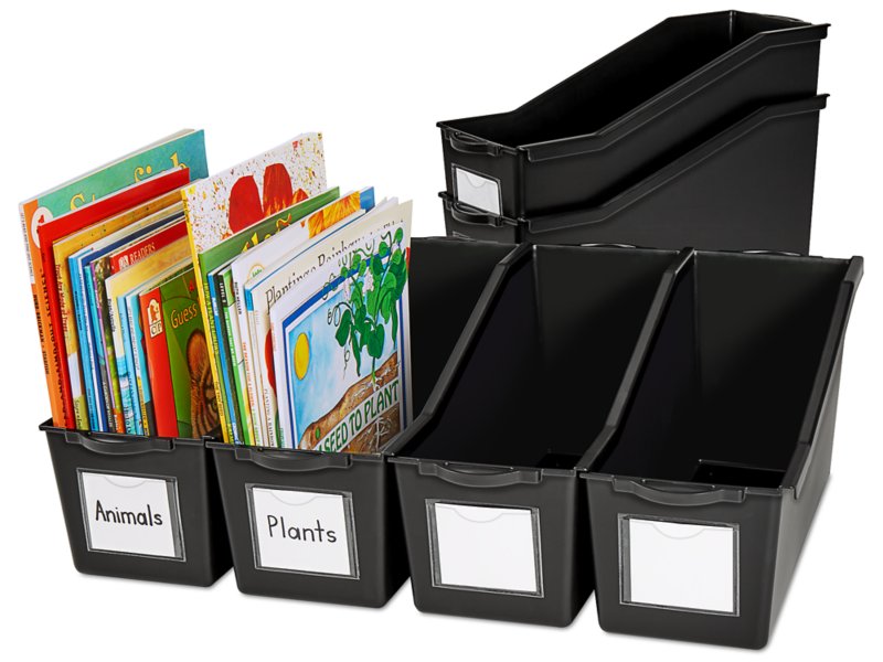 Black Connect & Store Book Bins at Lakeshore Learning