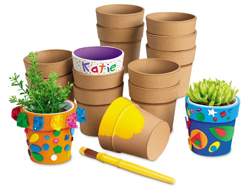 Design-Your-Own Collage Pots - Set of 15