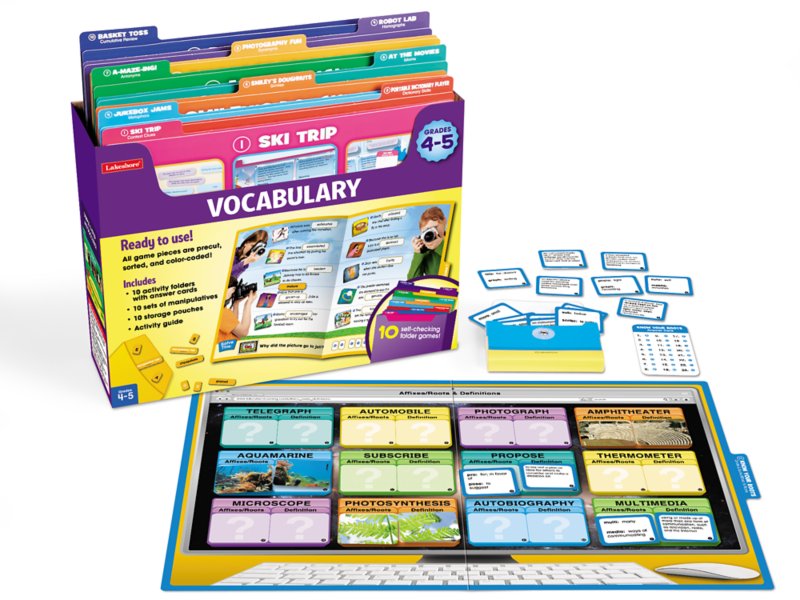 Vocabulary Folder Game Library - Gr. 4-5 at Lakeshore Learning