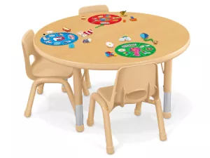 Heavy-Duty Adjustable Round Tables