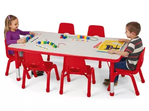 Kids Colors™ Adjustable Rectangular Tables